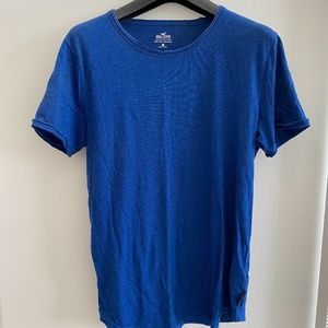 Hollister Blue Longline T-Shirt Small